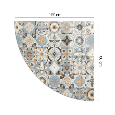 Plaque de verre pour cheminée quartier Motifs de mosaïque dans les carreaux