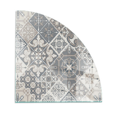 Plaque verre pour poêle quartier Motif de mosaïque décorative