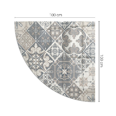 Plaque verre pour poêle quartier Motif de mosaïque décorative