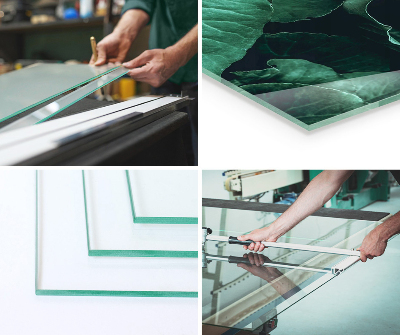 Plaque verre pour poêle quartier Planche de bois avec veinage