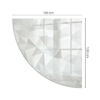 Plaque verre pour poêle quartier Motif géométrique abstrait