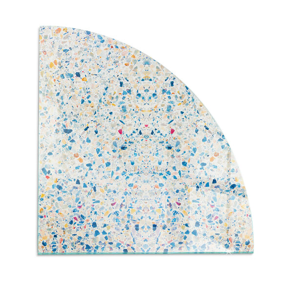 Plaque verre pour poêle quartier Motif de texture abstrait