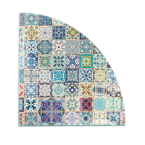 Plaque verre pour poêle quartier Motifs de mosaïque sur les carreaux
