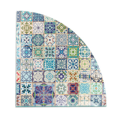 Plaque verre pour poêle quartier Motifs de mosaïque sur les carreaux