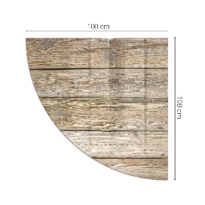 Plaque de verre pour cheminée quartier Planches de bois naturel