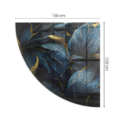 Plaque verre pour poêle quartier Feuilles élégantes en texture