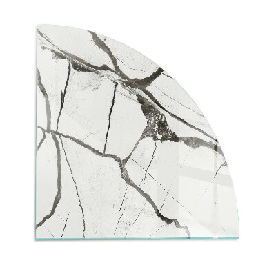 Plaque verre pour poêle quartier Motif de veines de marbre
