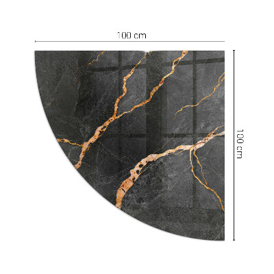 Plaque verre pour poêle quartier Marbre élégant avec veines