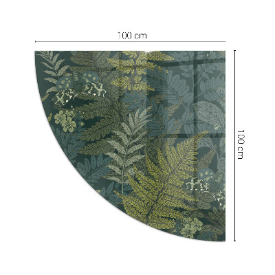 Plaque verre pour poêle quartier Motifs végétaux avec des papillons