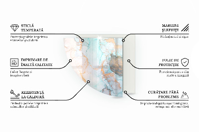 Plaque de verre pour cheminée quartier Feuilles tropicales en arrière-plan