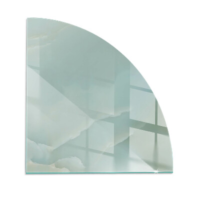 Plaque verre pour poêle quartier Motif de marbre délicat