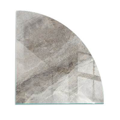 Plaque de verre pour cheminée quartier Motif en pierre naturelle