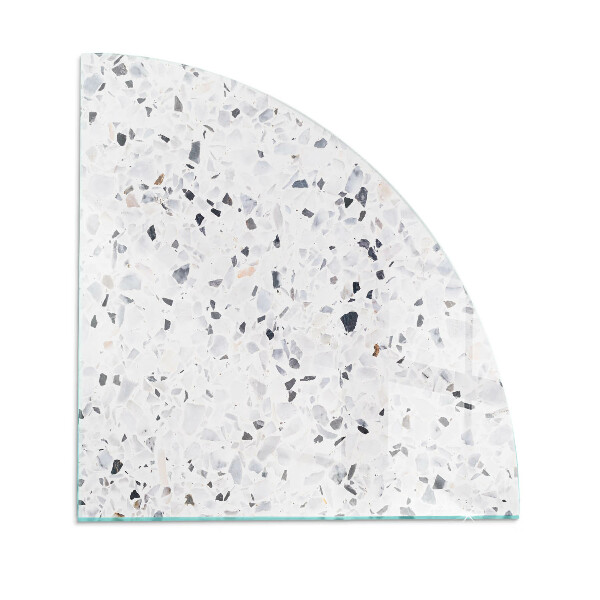 Plaque verre pour poêle quartier Motif de pierre avec particules