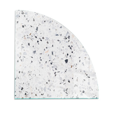 Plaque verre pour poêle quartier Motif de pierre avec particules