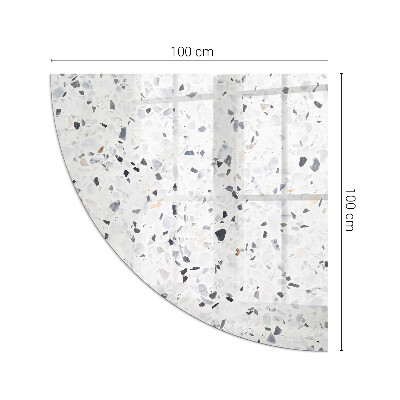 Plaque verre pour poêle quartier Motif de pierre avec particules