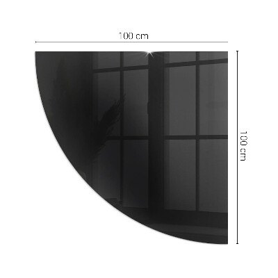 Plaque de verre pour cheminée quartier Couleur Graphite foncé