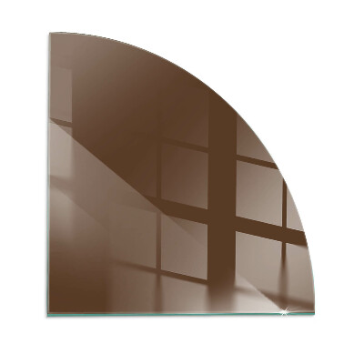 Plaque verre pour poêle quartier Couleur marron