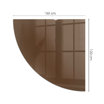 Plaque verre pour poêle quartier Couleur marron