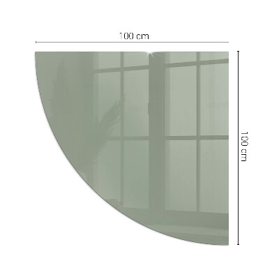Plaque de verre pour cheminée quartier Couleur gris-vert
