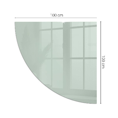 Plaque de verre pour cheminée quartier Couleur vert clair