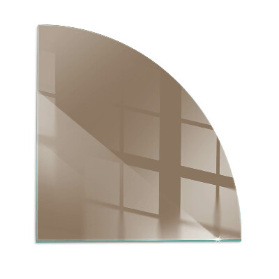 Plaque de verre pour cheminée quartier Couleur marron