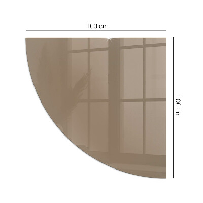 Plaque de verre pour cheminée quartier Couleur marron