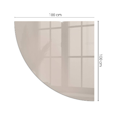 Plaque verre pour poêle quartier Couleur marron clair