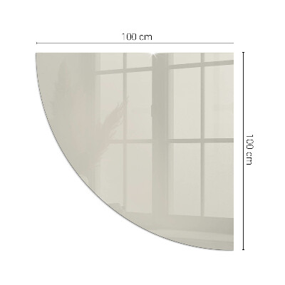 Plaque de verre pour cheminée quartier Crème Color Light