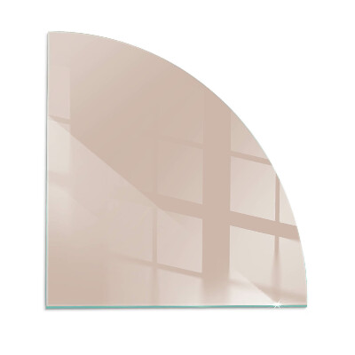 Plaque de verre pour cheminée quartier Couleur marron clair
