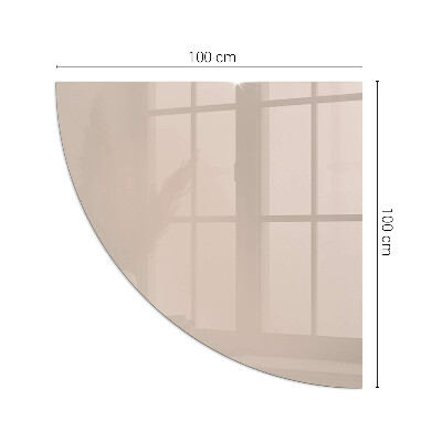 Plaque de verre pour cheminée quartier Couleur marron clair