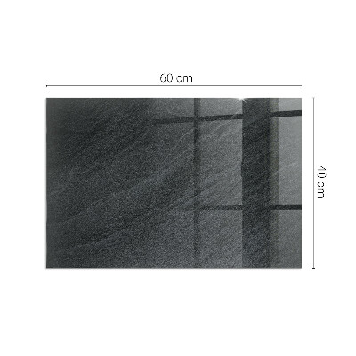 Plaque verre pour poêle rectangulaire Texture de pierre naturelle
