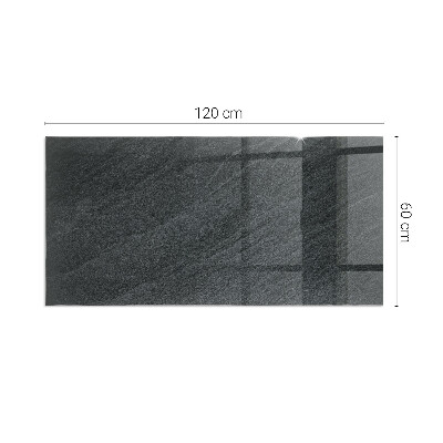 Plaque verre pour poêle rectangulaire Texture de pierre naturelle