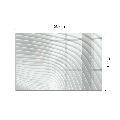 Plaque de sol en verre pour poêle rectangulaire Des vagues de lignes délicates
