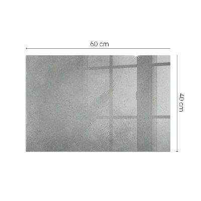 Plaque de sol en verre pour poêle rectangulaire Texture béton avec effet