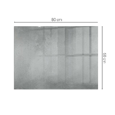 Plaque de sol en verre pour poêle rectangulaire Texture béton avec effet