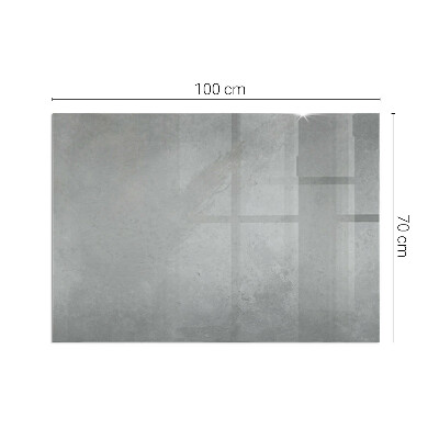 Plaque de sol en verre pour poêle rectangulaire Texture béton avec effet
