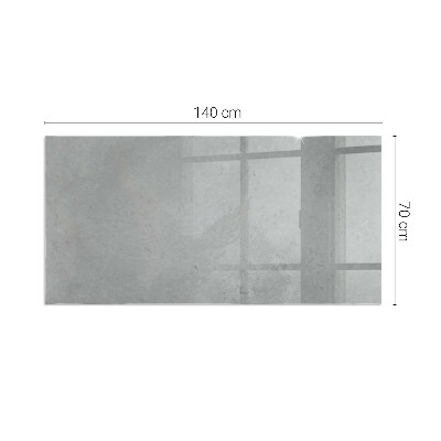 Plaque de sol en verre pour poêle rectangulaire Texture béton avec effet