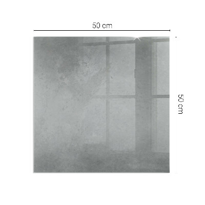 Plaque de sol en verre pour poêle rectangulaire Texture béton avec effet