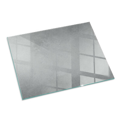 Plaque de sol en verre pour poêle rectangulaire Texture béton avec effet