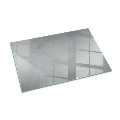 Plaque de sol en verre pour poêle rectangulaire Texture béton avec effet