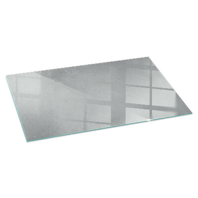 Plaque de sol en verre pour poêle rectangulaire Texture béton avec effet