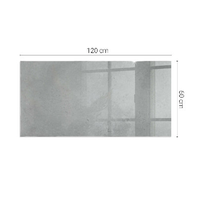 Plaque de sol en verre pour poêle rectangulaire Texture béton avec effet