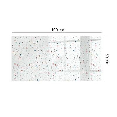 Plaque de sol en verre pour poêle rectangulaire Motif avec de petites formes