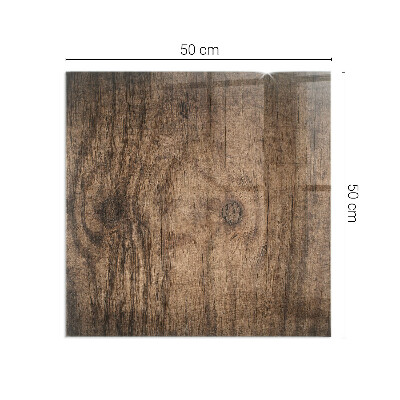 Plaque verre pour poêle rectangulaire Motif bois naturel