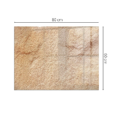 Plaque de sol en verre pour poêle rectangulaire Texture de pierre naturelle