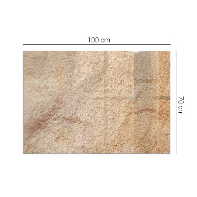 Plaque de sol en verre pour poêle rectangulaire Texture de pierre naturelle