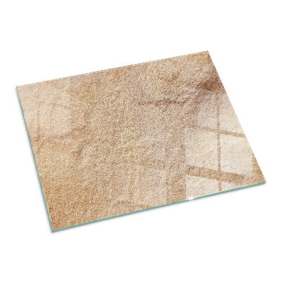 Plaque de sol en verre pour poêle rectangulaire Texture de pierre naturelle