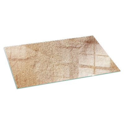 Plaque de sol en verre pour poêle rectangulaire Texture de pierre naturelle