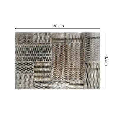 Plaque verre pour poêle rectangulaire Modèle de tôle perforée