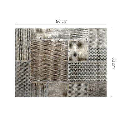 Plaque verre pour poêle rectangulaire Modèle de tôle perforée